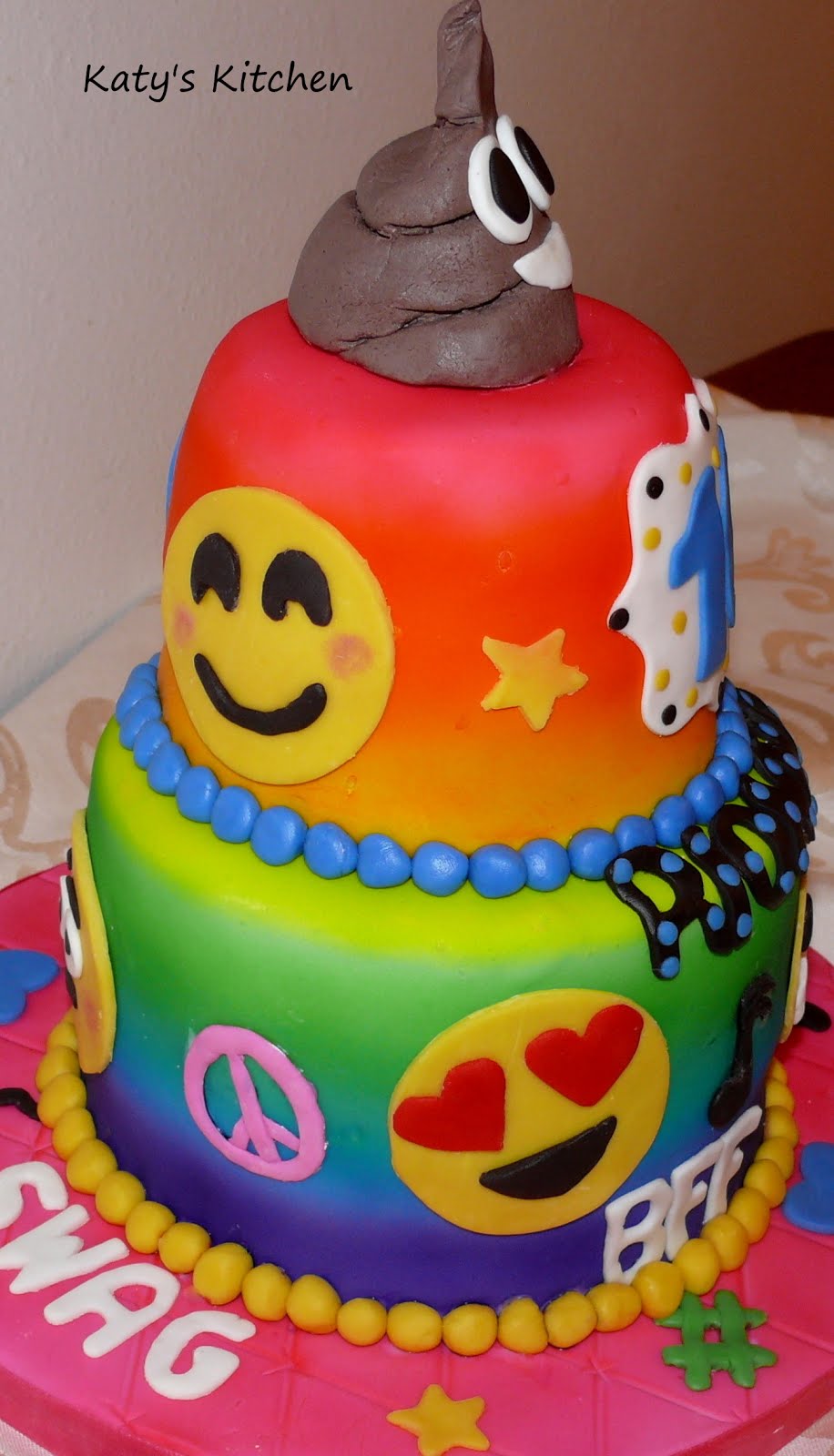 Poop Emoji Sheet Cake Ideas