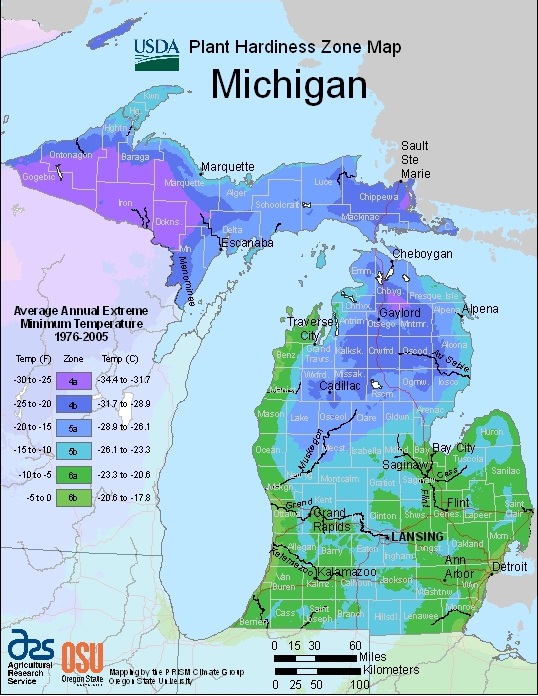 Farmers Know Best Michigan USDA Plant Hardiness Zones Map