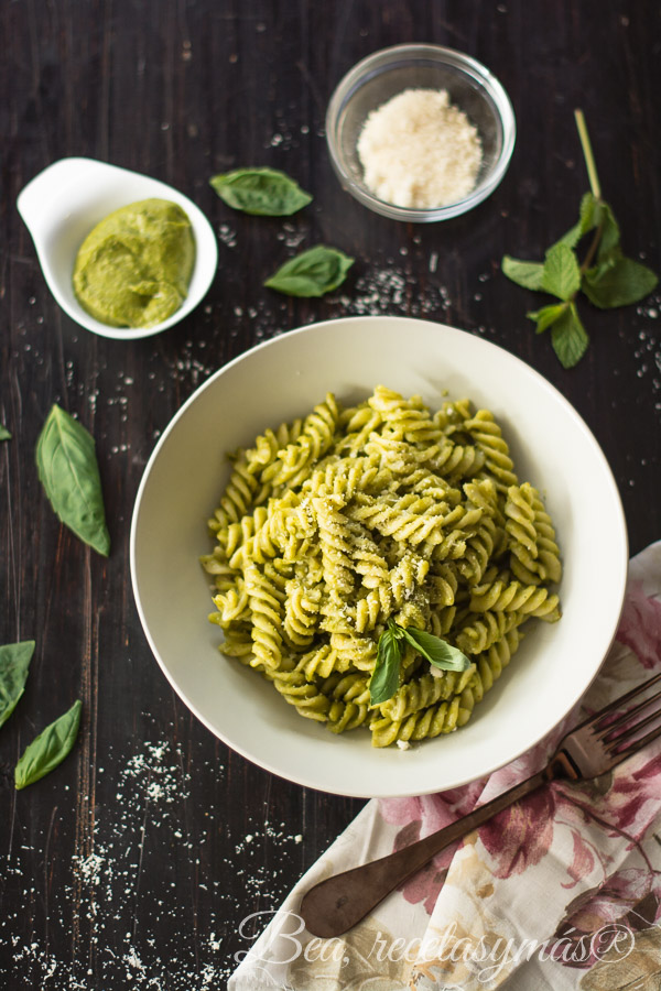 Fusilli al pesto de Massimo Bottura