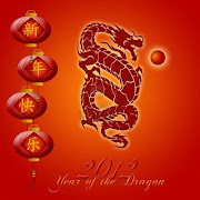I mean, a human born in the year of the dragon and not an actual dragon . (chinese year of the dragon with lanterns and ball illustration)