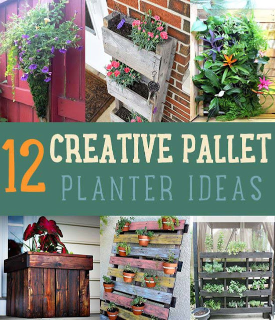 creative pallet planter ideas DIY garden pallet planters