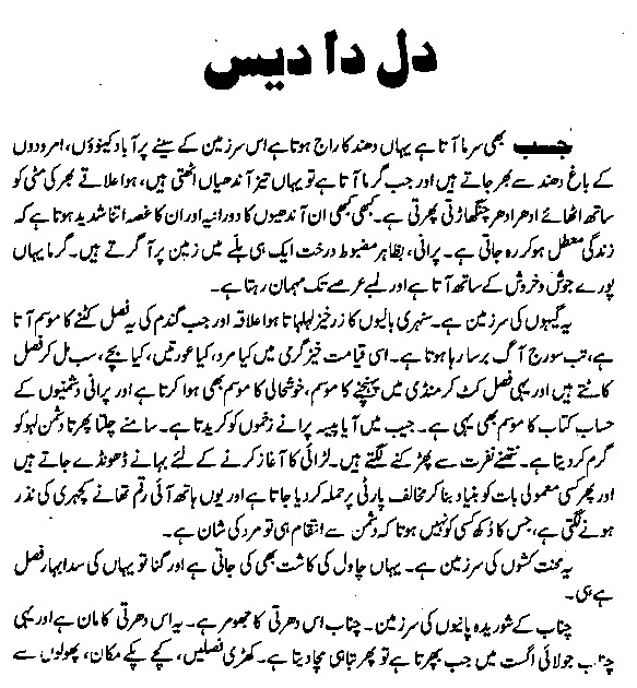 Dil Da Des Urdu Novel
