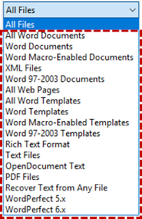 Membuka File Non-Asli di Word dari Program Window 3