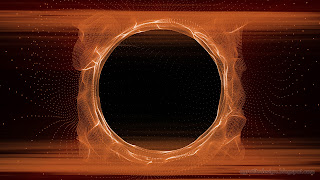 Ring Of Red Golden Shine Plasma Background Effects Design