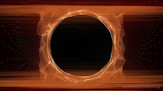 Ring Of Red Golden Shine Plasma Background Effects Design