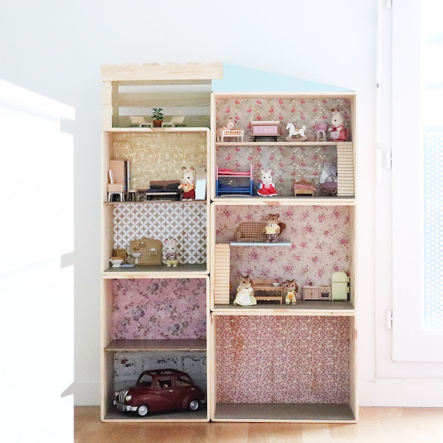Diy Notre Maison De Poupee En Bois Autour D Erynn