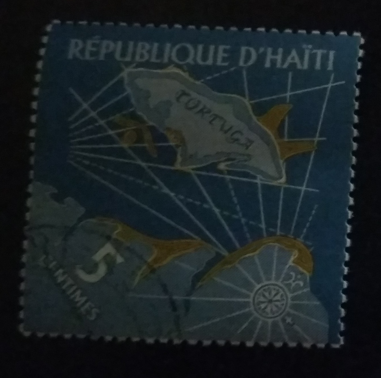 Jk Stamps World Collection REPUBLIQUE D'HAITI 5 CENTIMES STAMPS