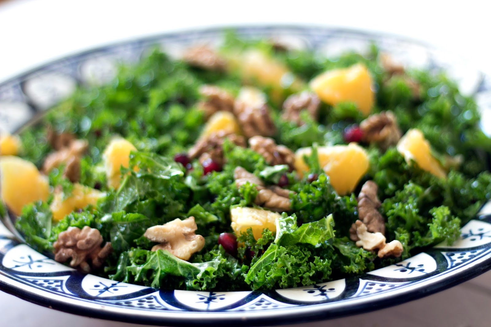 How To Make A Kale, Orange and Pomegranate Salad Pomegranate Salad