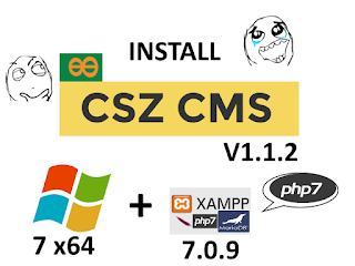 Install CSZ CMS V1.1.2 on windows 7 localhost - opensource PHP CMS