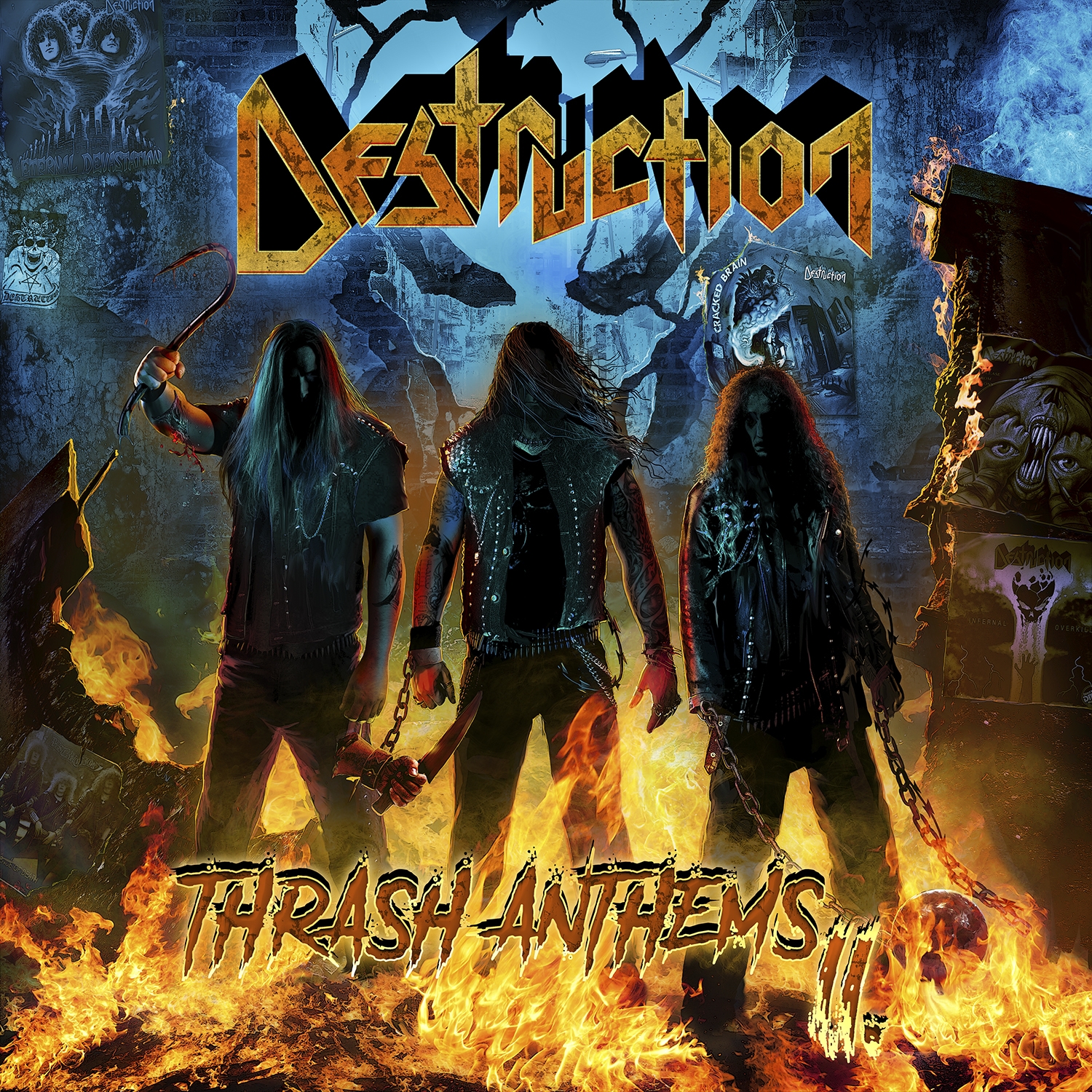 Трэш альбомы. Destruction 2017 - Thrash Anthems II. Группа ДЕСТРУКТИОН. Дестракшен группа.