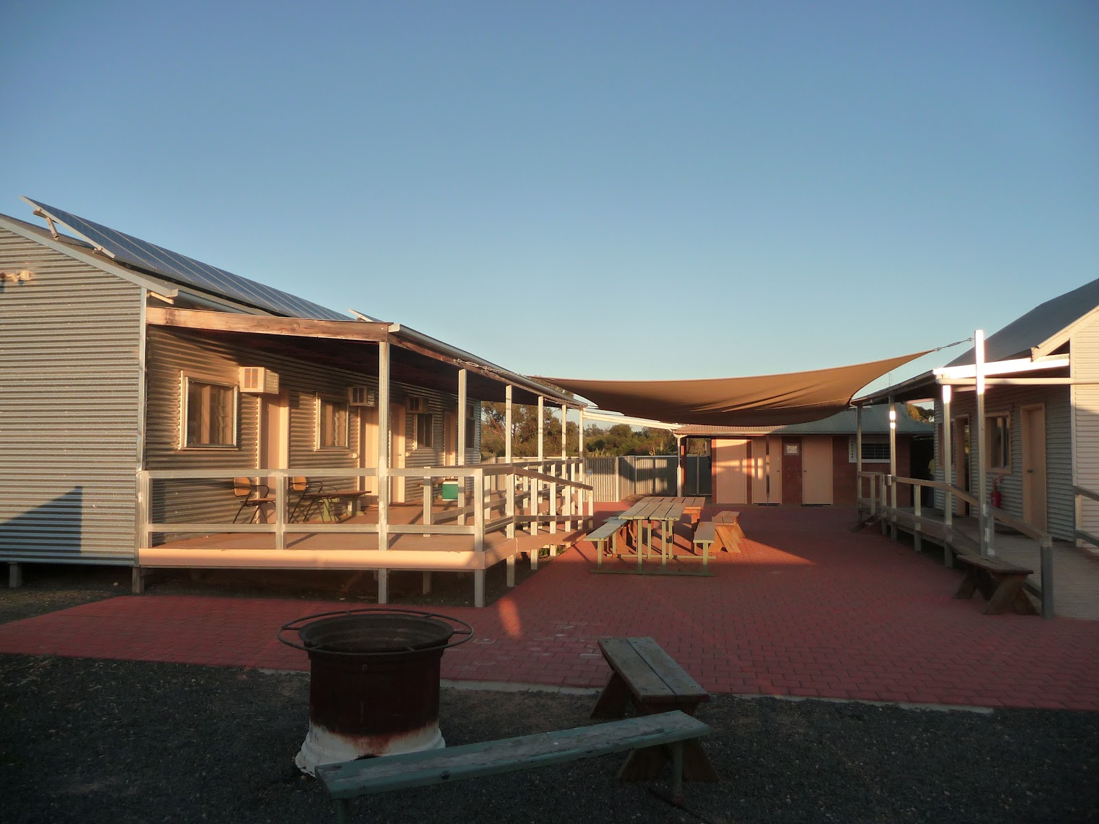 green camper Mungo National Park Shearer's Quarters