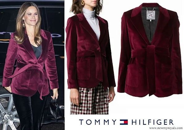 Princess Sofia wore TOMMY HILFIGER Zendaya tie waist velvet blazer