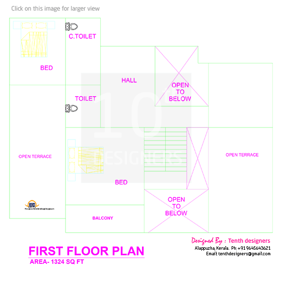 First floor plan - 3200 sq-ft