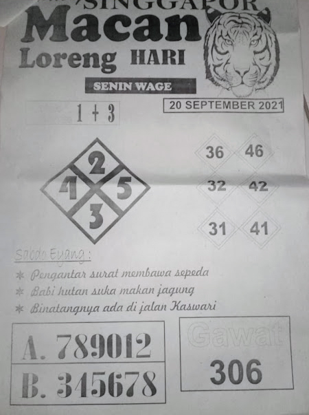 PREDIKSI singapura