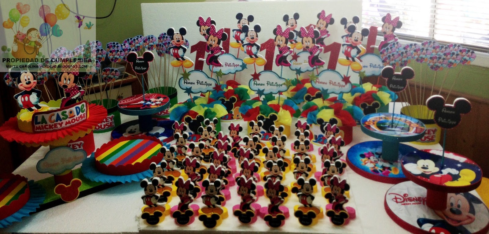 DECORACIONES INFANTILES: mickey mouse