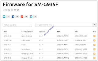 select country or carrier for samsung firmware