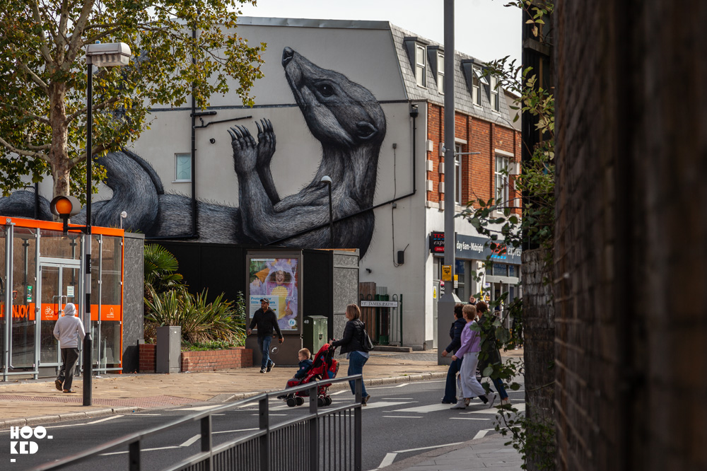 Walthamstow's Latest Mural By Belgian Street Artist ROA Walthamstow's Latest Mural By Belgian Street Artist ROA