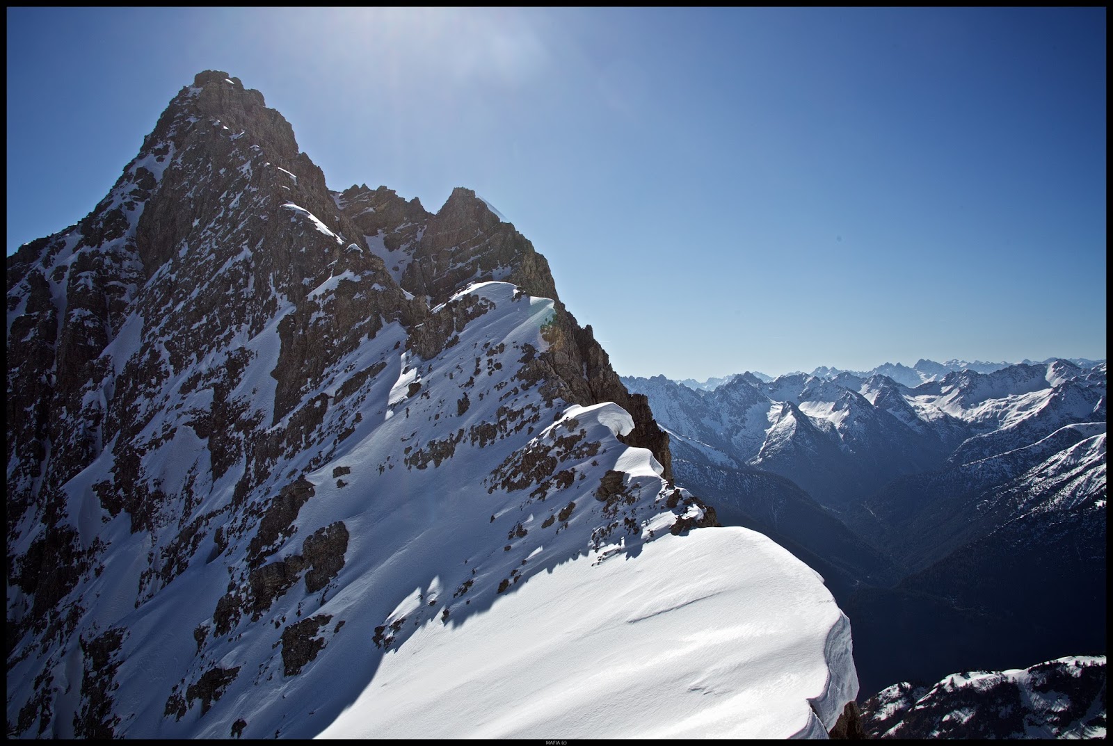 Hornbachkette Scharte zwischen Bretterspitze und Gliegerkarspitze