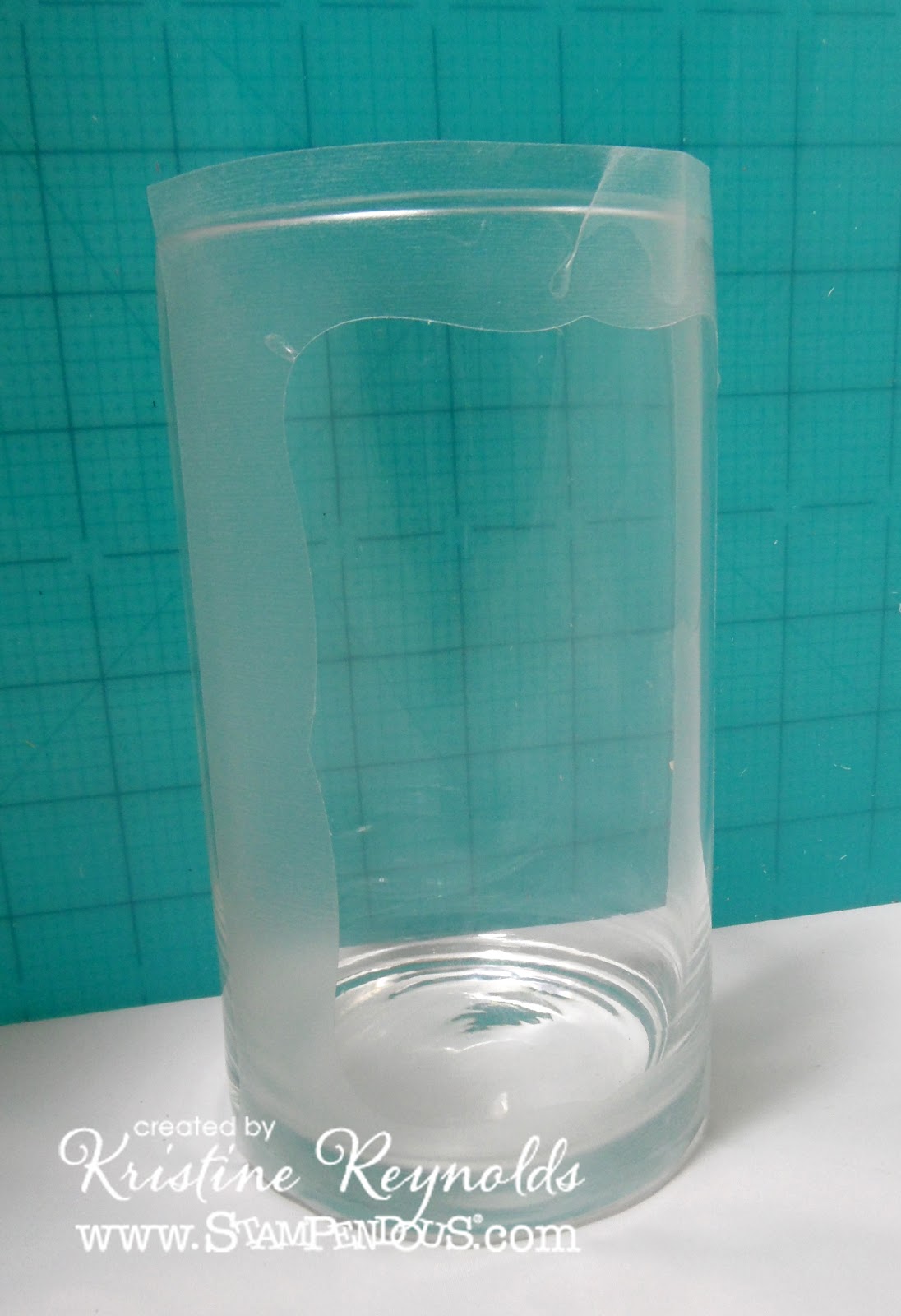 Stamping & Scrapping in California Etched Glass Gift