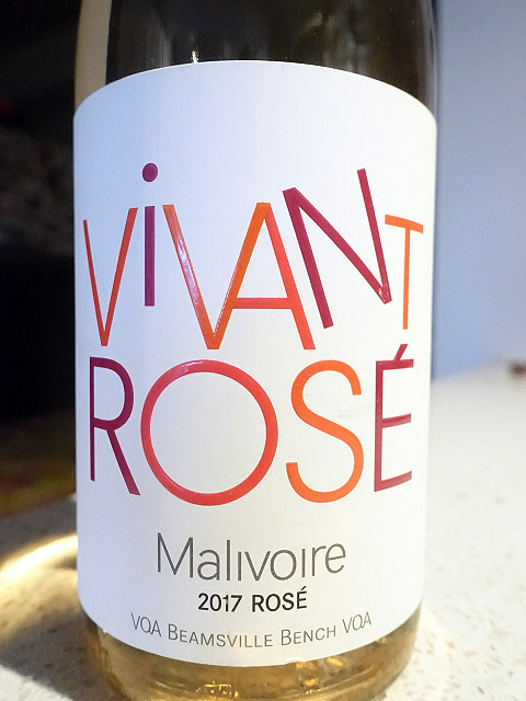 Malivoire Vivant Rosé 2017 (91 pts)