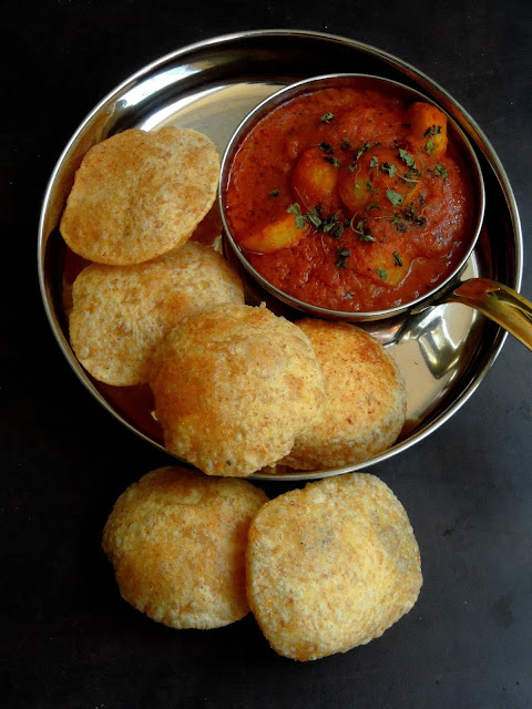 Club Kachori, Kachori with Aloo gravy Club Kachori, Kachori with Aloo gravy