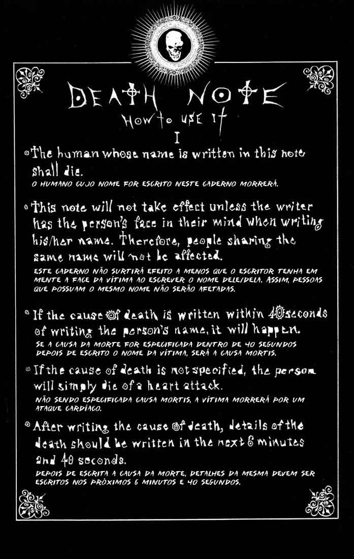 Bem Vindo death note