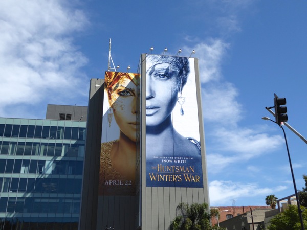 The Huntsman: Winter's War giant billboard Highland Avenue Huntsman Winters War billboard