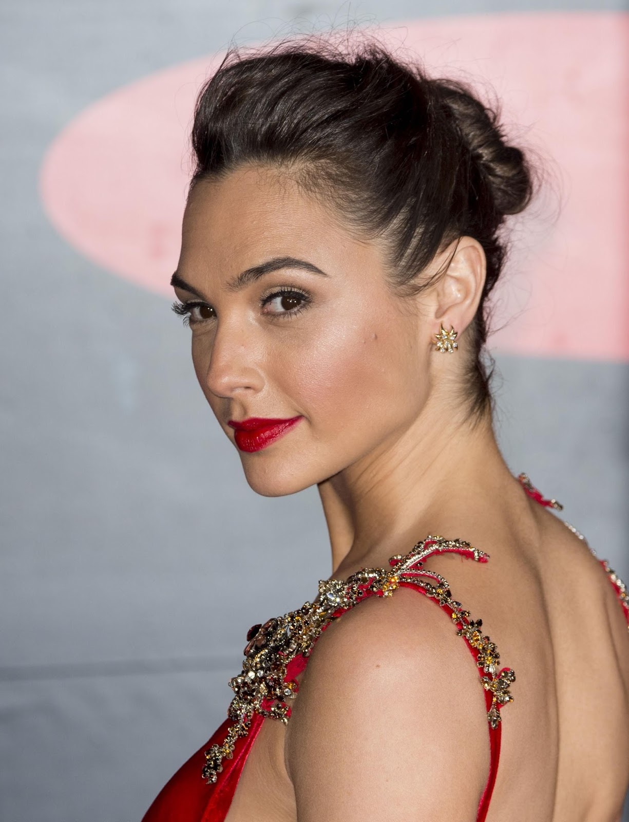 HOT or Sexy Gal Gadot in Hot Red Dress at 'Batman vs Superman: Dawn of