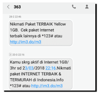 Paket Yellow IM3 Paket Yellow IM3