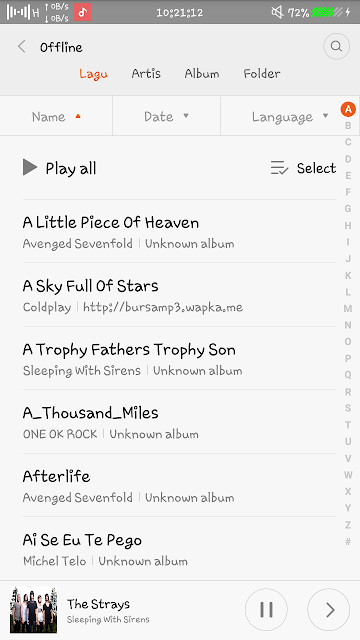 Playlist MIUI Music Player | AndroidTretan