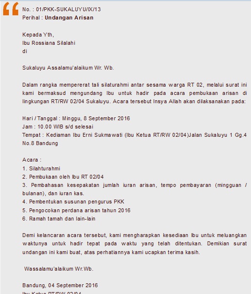 570 Koleksi Contoh Kata Kata Undangan Arisan Keluarga Gratis Terbaik Contoh Undangan