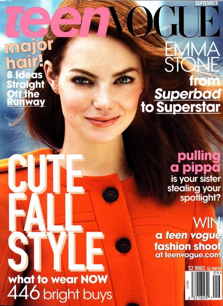 Montagues And Capulets: Emma Stone Teen Vogue US September 2011