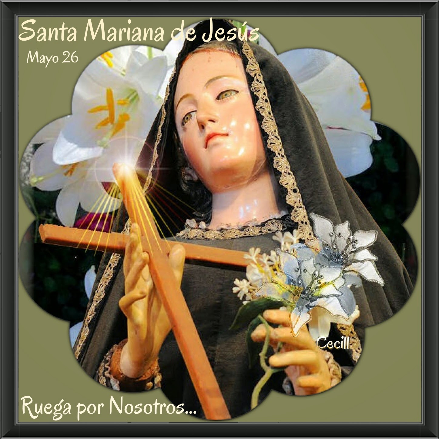 Imágenes de Cecill Santa Mariana de Jesús, Ruega por Nosotros