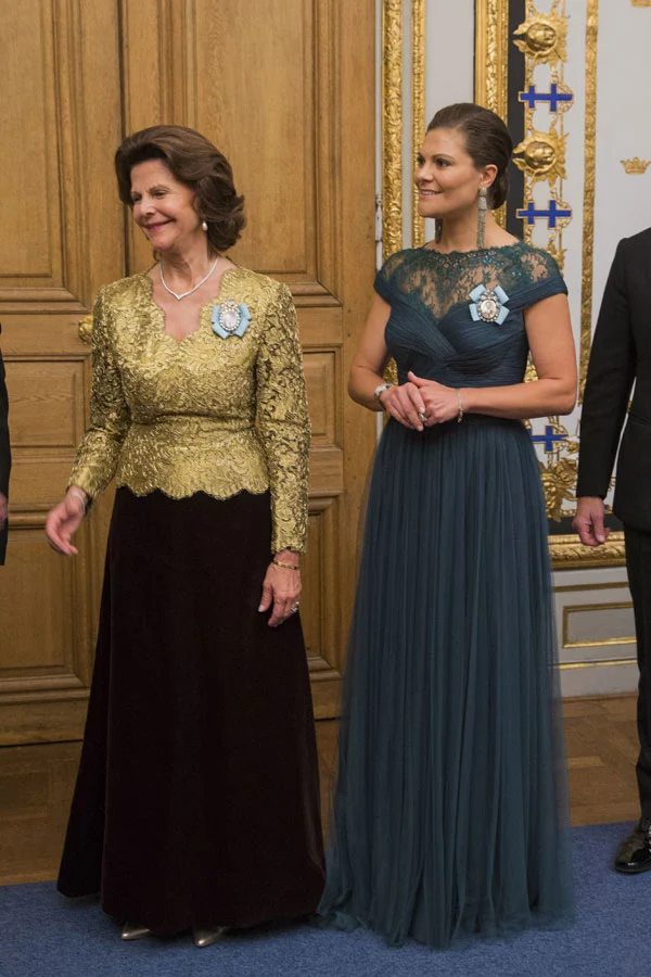 The King of Sweden held a dinner for members of parliament at the Royal Palace