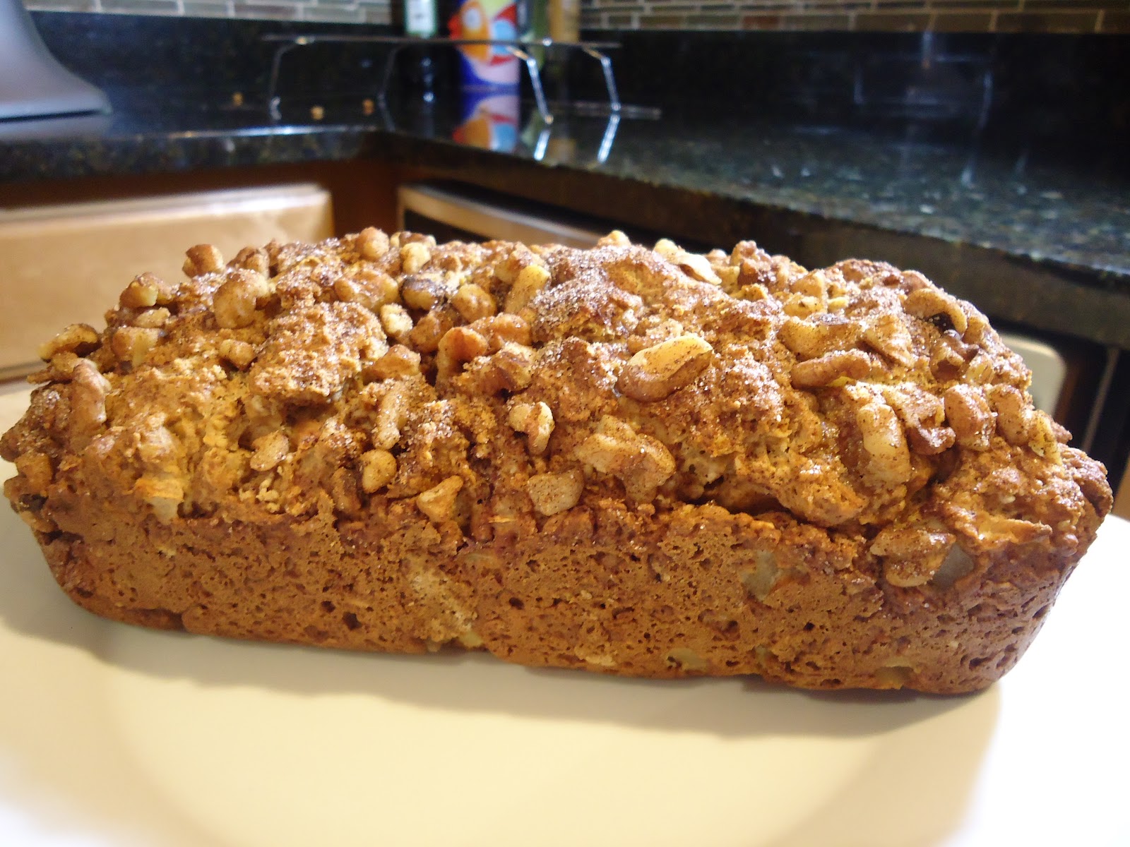 A Hungry Teacher.................... WalnutTopped Apple Oatmeal Quick Bread
