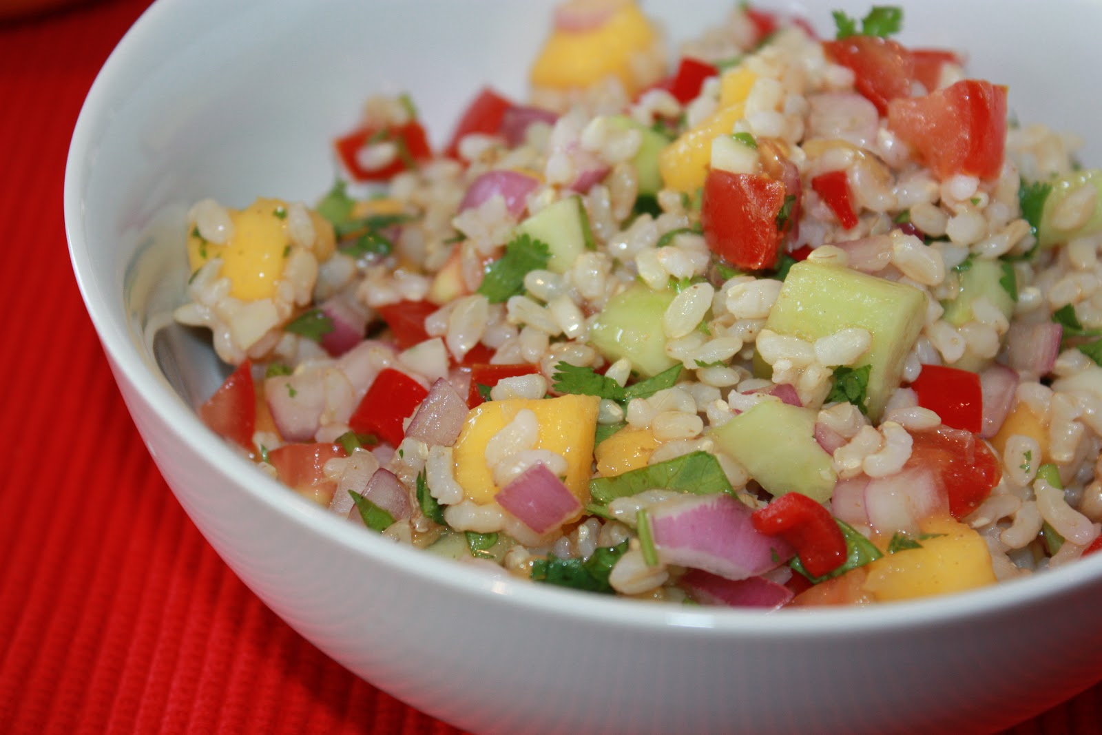 Lori's Nutrition Kitchen Chili Mango Rice