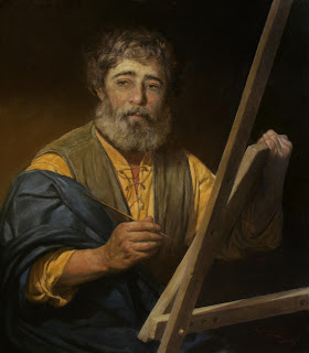 A modern representation of St Luke by the Russian artist Andrei Mironov