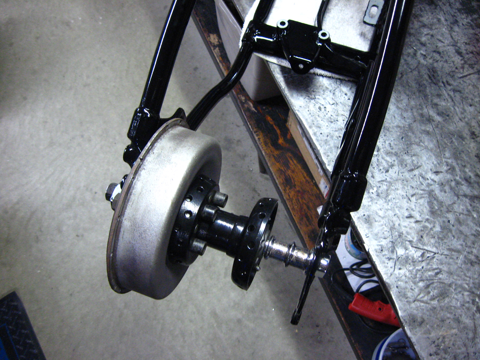 Noot Panhead Rear Hub and Brake SetUp