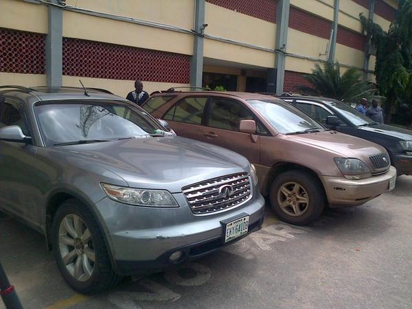 The cars the Ikorodu robbers bought with their share.