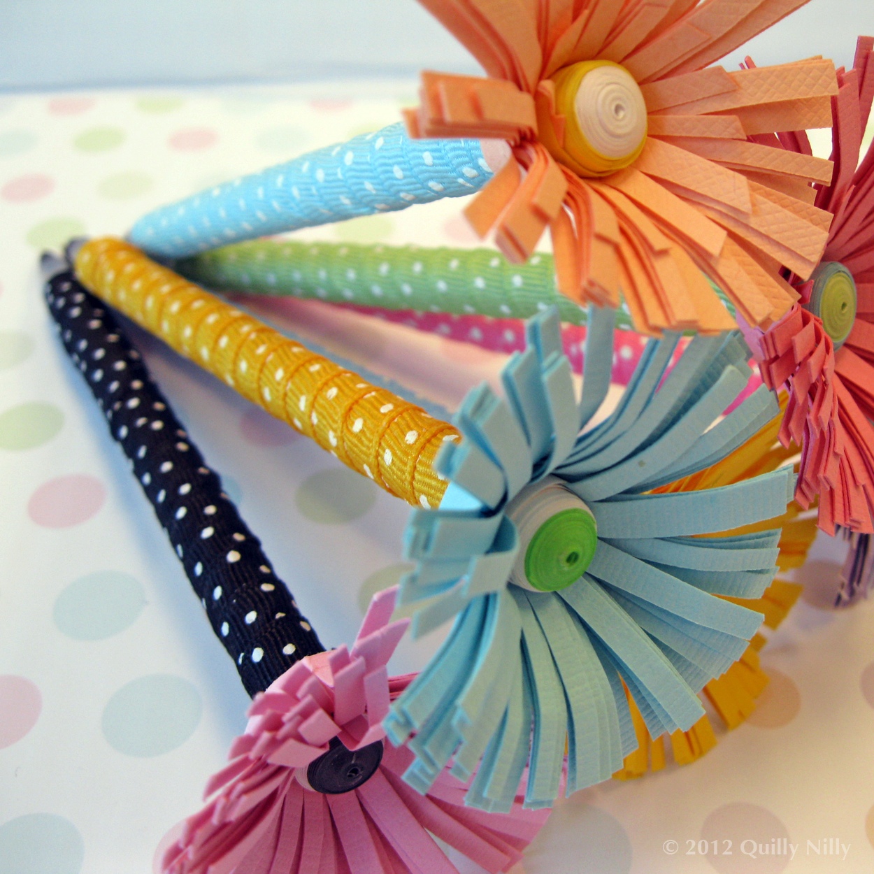 Quilly Nilly Fringed Flower Pens