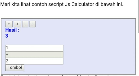 Cara Buat Kalulator Sederhana dengan Javascript Code | Tutorial dan ...