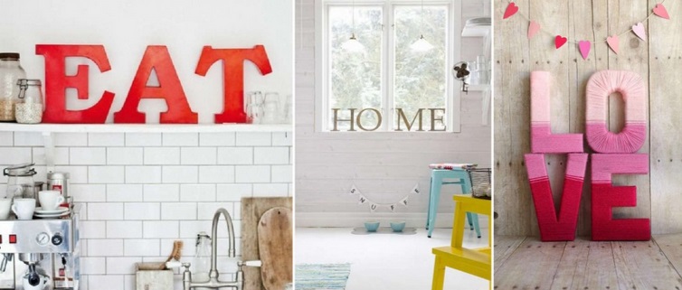 Distintos tipos de letras 