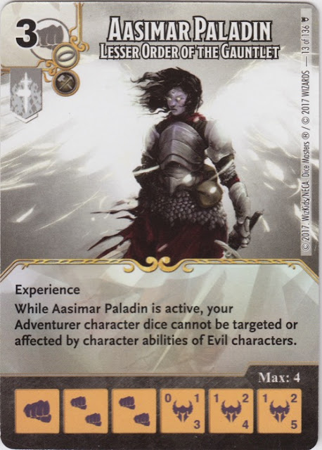 Common 4 dice D/&D Dice Masters Tomb Annihilation AASIMAR PALADIN RARE FOIL