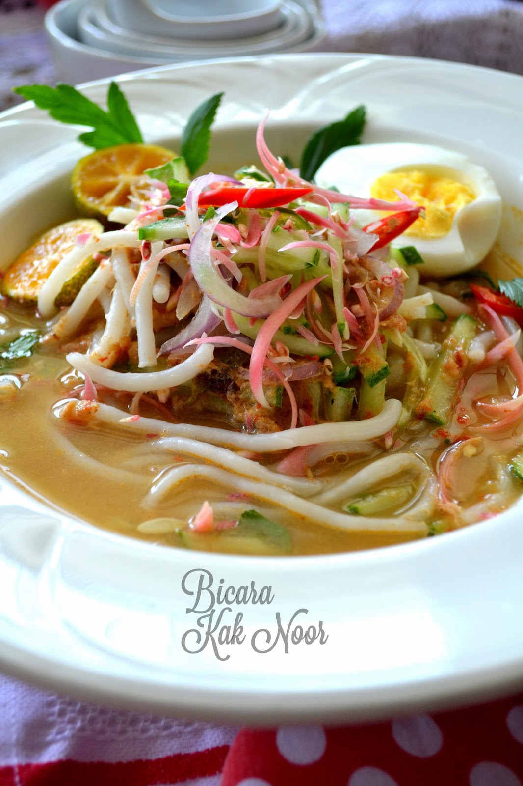 Resepi Laksa Kedah  Resepi yg mengunakan ikan kembong 100%.jika tiada