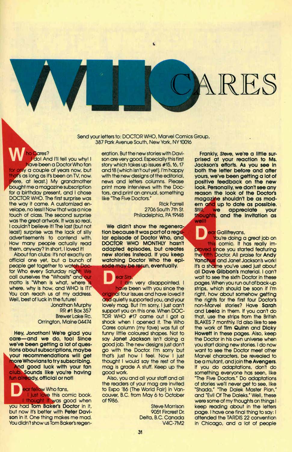 Read online Doctor Who (1984) comic -  Issue #22 - 33