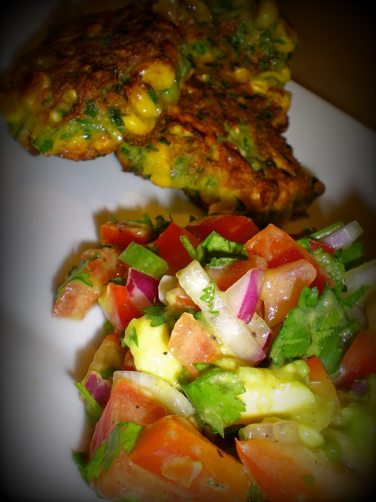 Nitty Gritty Crab Fritters and Avocado Salsa!