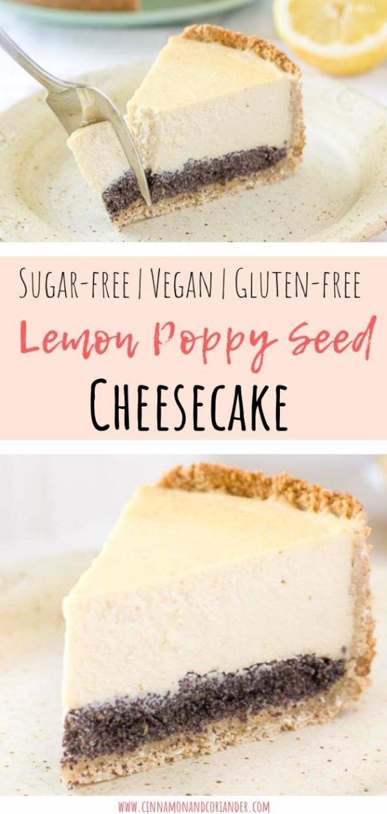 Lemon & Poppy Seed Vegan Tofu Cheesecake The Country Chic Cottage