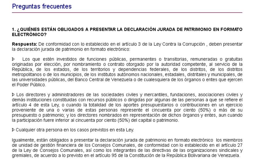 Carlos Gonzalez Contador Publico: Declaracion Jurada de Patrimonio en  Venezuela
