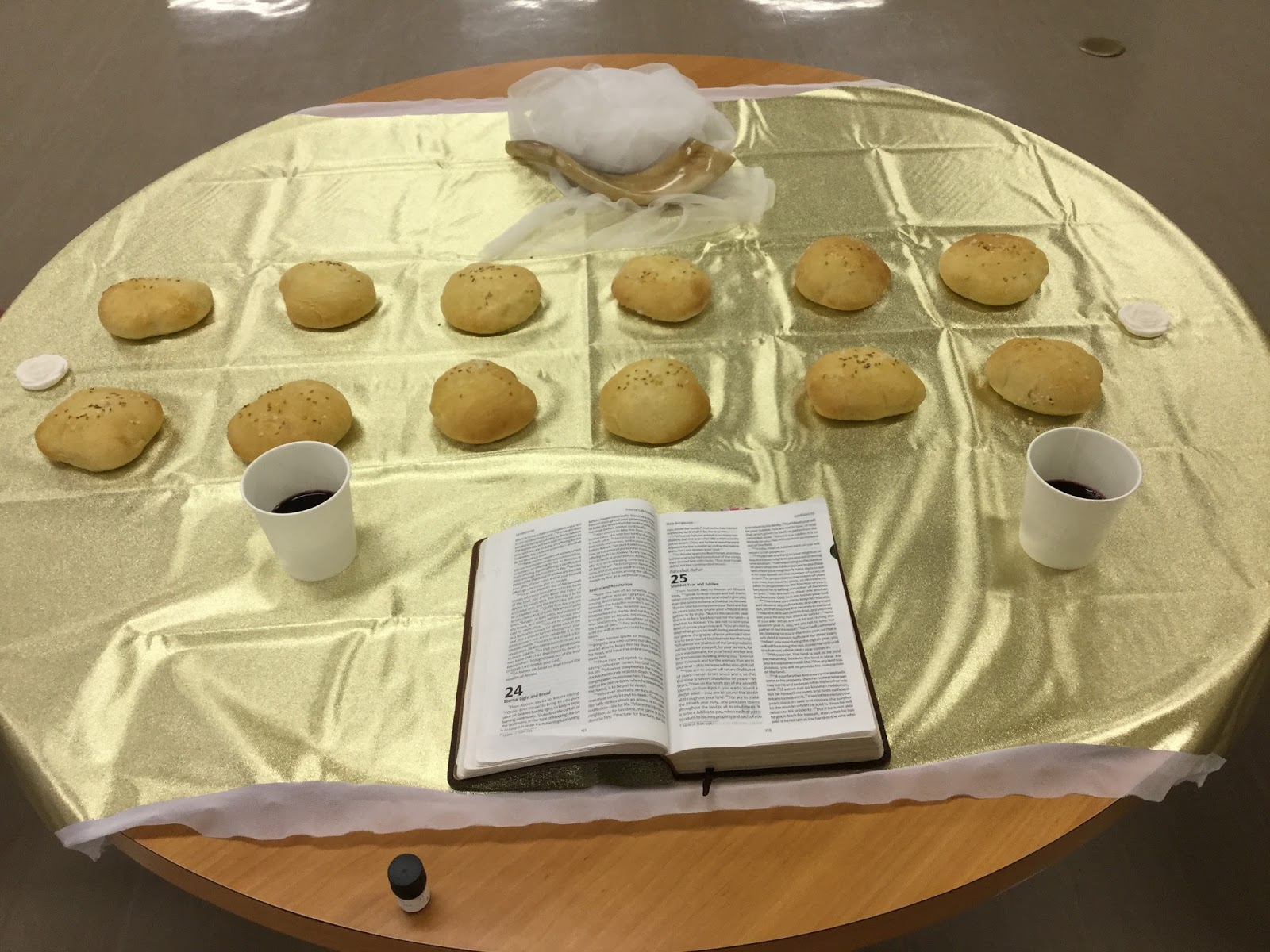 Challah and Cherry Blossoms Bread of the Presence