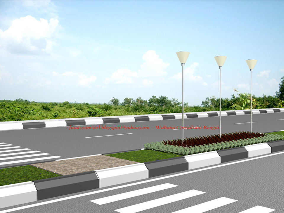 fuad: PENATAAN TAMAN MEDIAN JALAN KOTA RENGAT